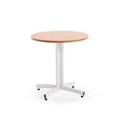 Pyöreä ruokapöytä SANNA Ø700x720 mm, valkoinen/pyökki