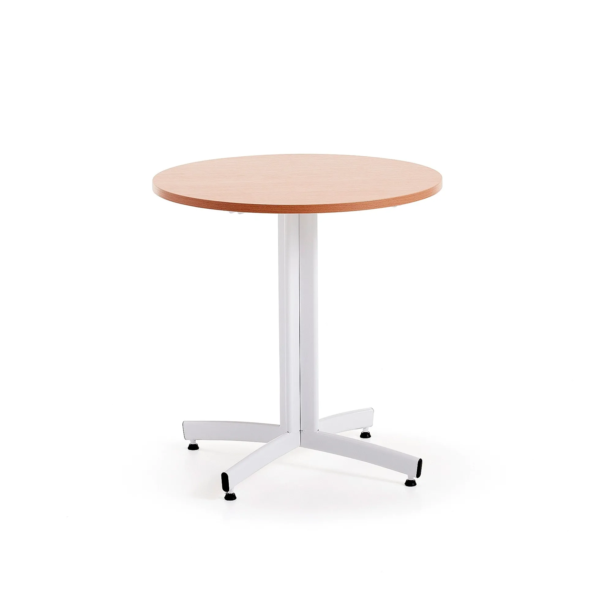 Pyöreä ruokapöytä SANNA Ø700x720 mm, valkoinen/pyökki