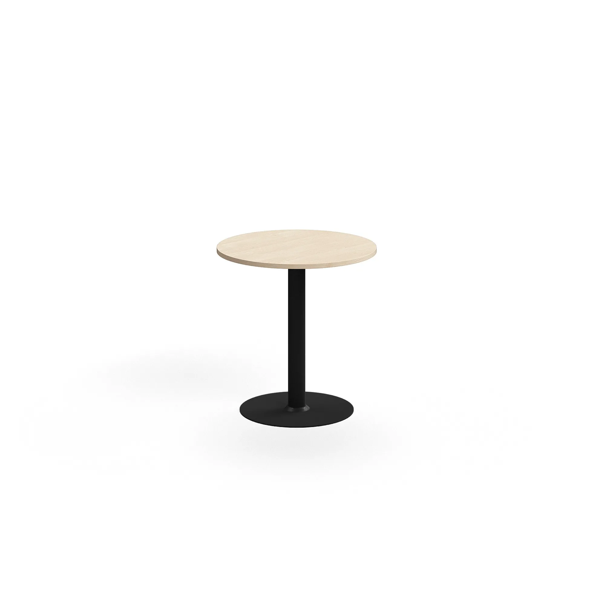 Pöytä ALVA Ø700x720 mm, korkeapainelaminaatti, musta/koivu