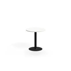 Pöytä ALVA Ø700x720 mm, korkeapainelaminaatti, musta/valkoinen