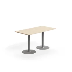 Pöytä ALVA 1400x700x720 mm, korkeapainelaminaatti, hopea/koivu