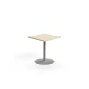Pöytä ALVA 700x700x720 mm, korkeapainelaminaatti, hopea/koivu