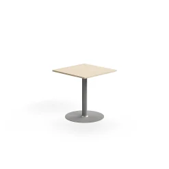 Pöytä ALVA 700x700x720 mm, korkeapainelaminaatti, hopea/koivu