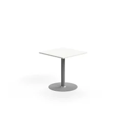 Pöytä ALVA 700x700x720 mm, korkeapainelaminaatti, hopea/valkoinen