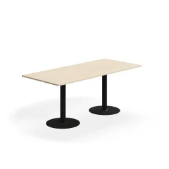 Pöytä ALVA 1800x800x720 mm, korkeapainelaminaatti, musta/koivu