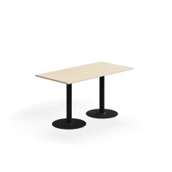 Pöytä ALVA 1400x700x720 mm, korkeapainelaminaatti, musta/koivu