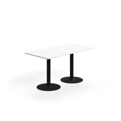 Pöytä ALVA 1400x700x720 mm, korkeapainelaminaatti, musta/valkoinen