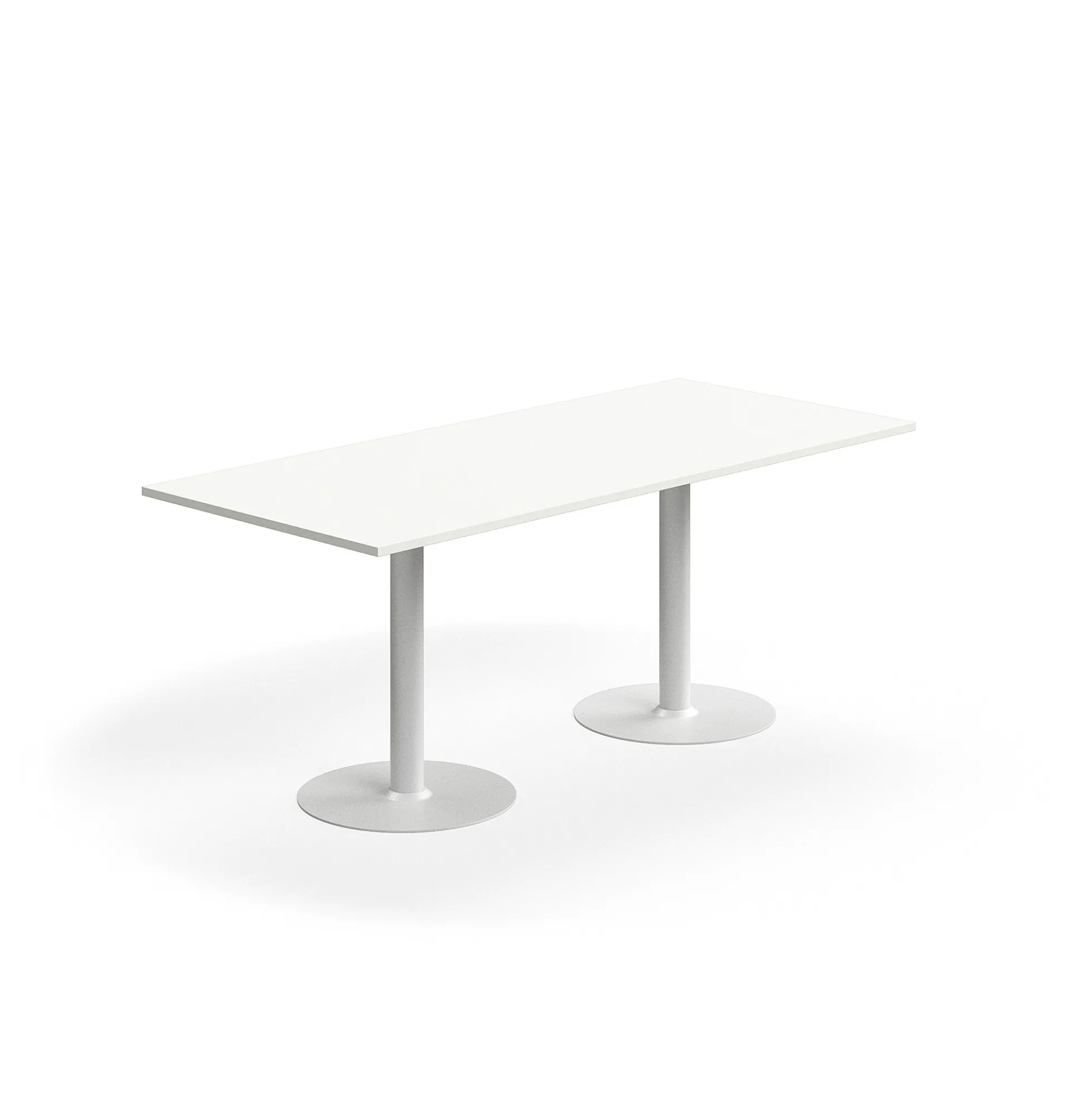Pöytä ALVA 1800x800x720 mm, korkeapainelaminaatti, valkoinen