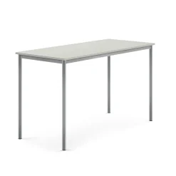 Pöytä BORÅS Korkeapainelaminaatti HPL, 1600x700x900 mm, harmaa, hopeanharmaa