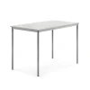 Pöytä BORÅS Korkeapainelaminaatti HPL, 1400x800x900 mm, harmaa, hopeanharmaa
