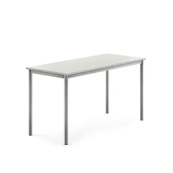 Pöytä BORÅS Korkeapainelaminaatti HPL, 1400x600x720 mm, harmaa, hopeanharmaa