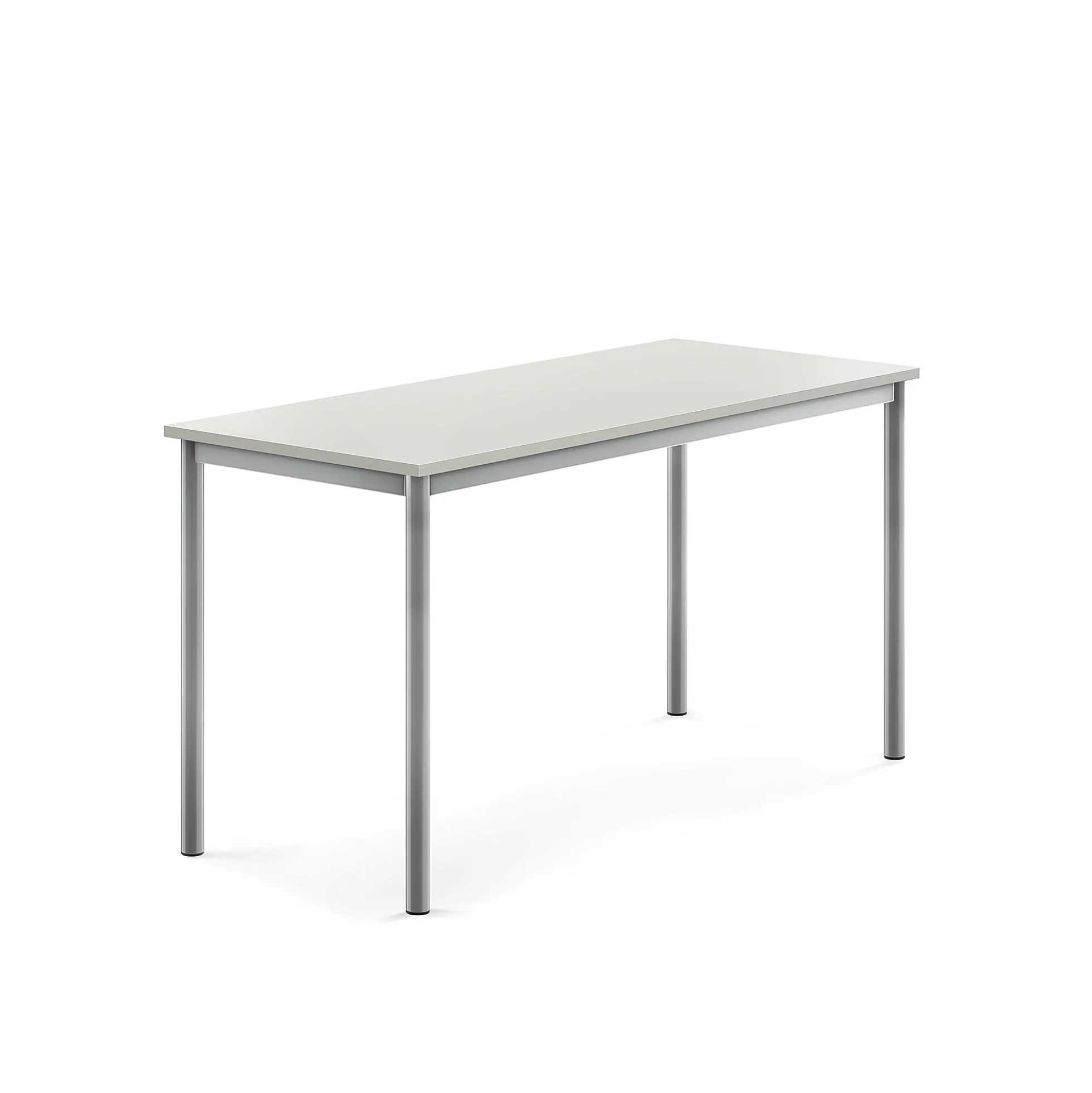 Pöytä BORÅS Korkeapainelaminaatti HPL, 1400x600x720 mm, harmaa, hopeanharmaa