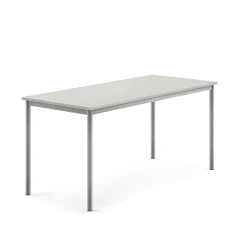 Pöytä BORÅS Korkeapainelaminaatti HPL, 1600x700x720 mm, harmaa, hopeanharmaa