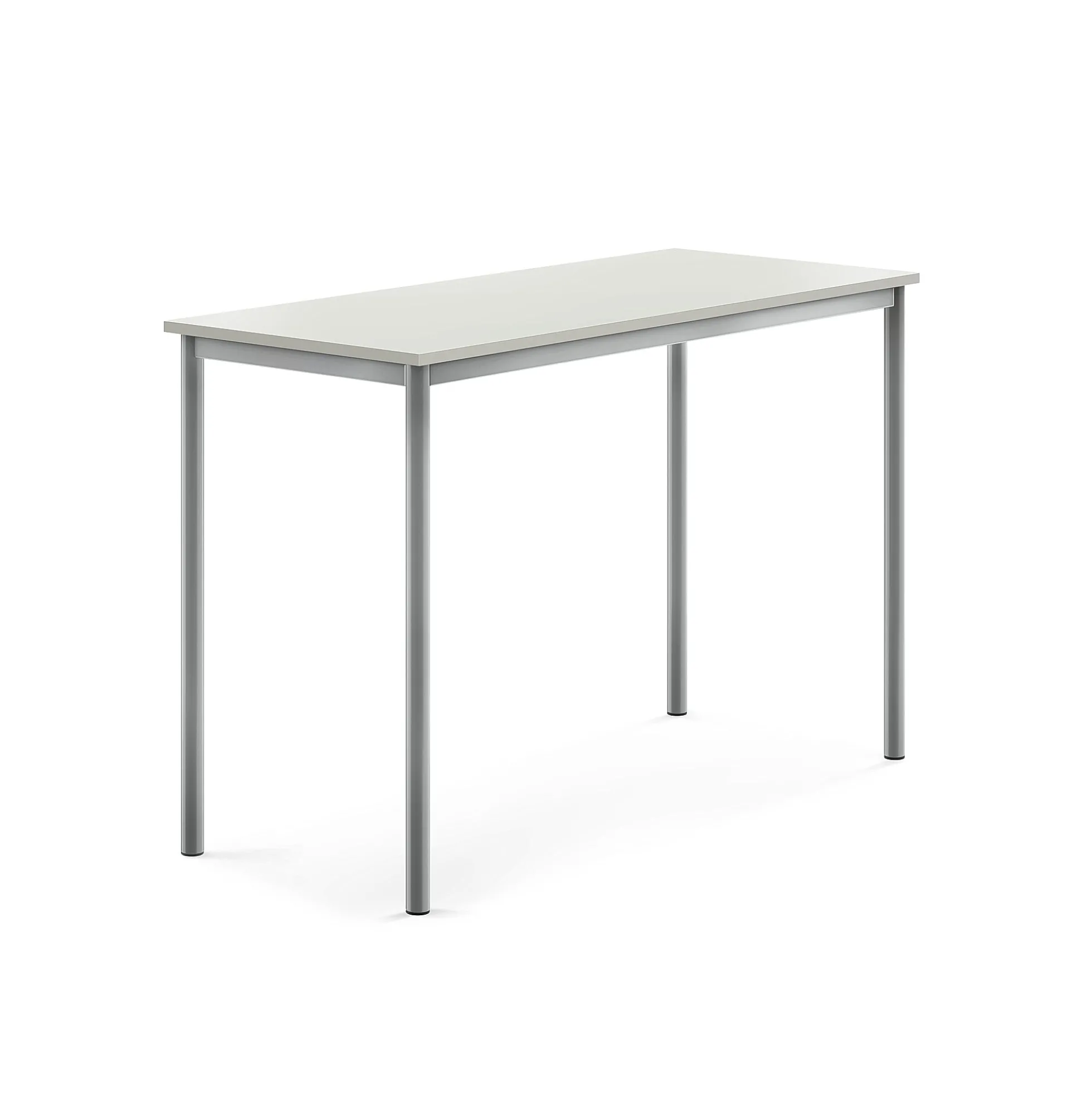 Pöytä BORÅS Korkeapainelaminaatti HPL, 1400x600x900 mm, harmaa, hopeanharmaa
