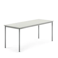 Pöytä BORÅS Korkeapainelaminaatti HPL, 1800x700x720 mm, harmaa, hopeanharmaa