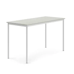 Pöytä BORÅS Korkeapainelaminaatti HPL, 1600x700x900 mm, harmaa, valkoinen