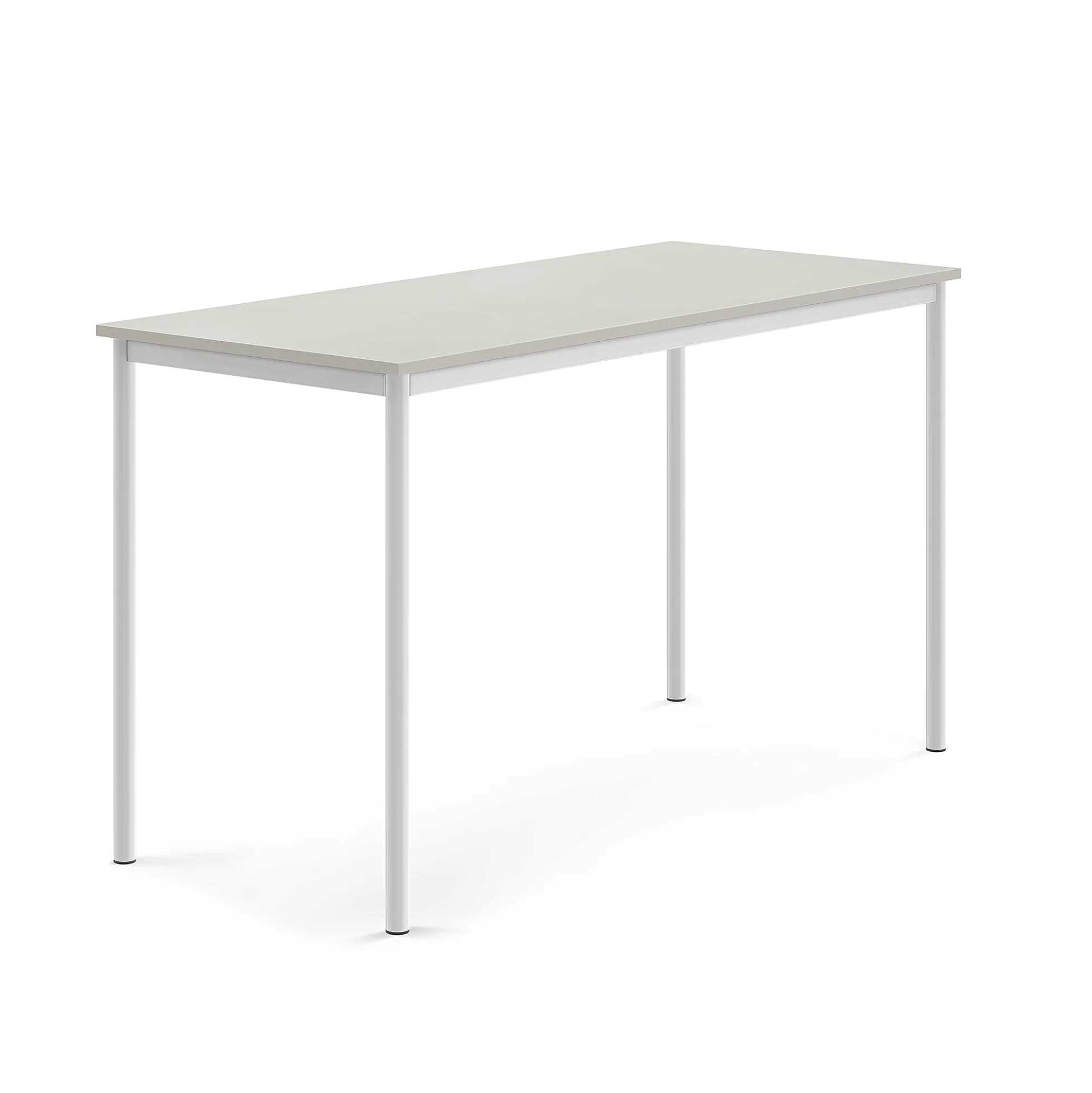 Pöytä BORÅS Korkeapainelaminaatti HPL, 1600x700x900 mm, harmaa, valkoinen
