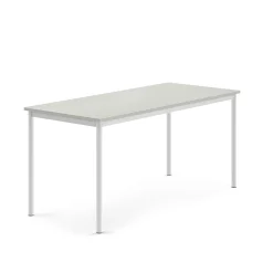 Pöytä BORÅS Korkeapainelaminaatti HPL, 1600x700x720 mm, harmaa, valkoinen