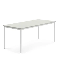 Pöytä BORÅS Korkeapainelaminaatti HPL, 1800x800x720 mm, harmaa, valkoinen