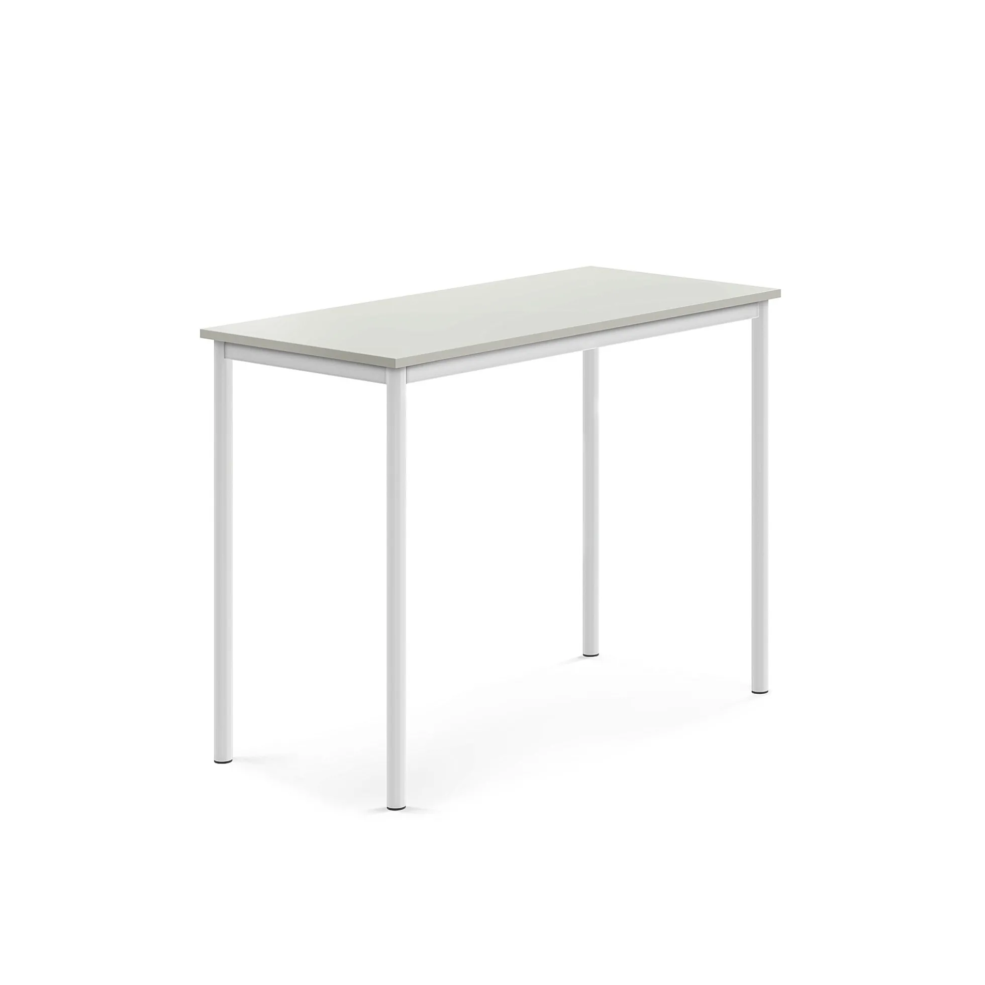 Pöytä BORÅS Korkeapainelaminaatti HPL, 1200x600x900 mm, harmaa, valkoinen