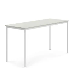 Pöytä BORÅS Korkeapainelaminaatti HPL, 1800x700x900 mm, harmaa, valkoinen