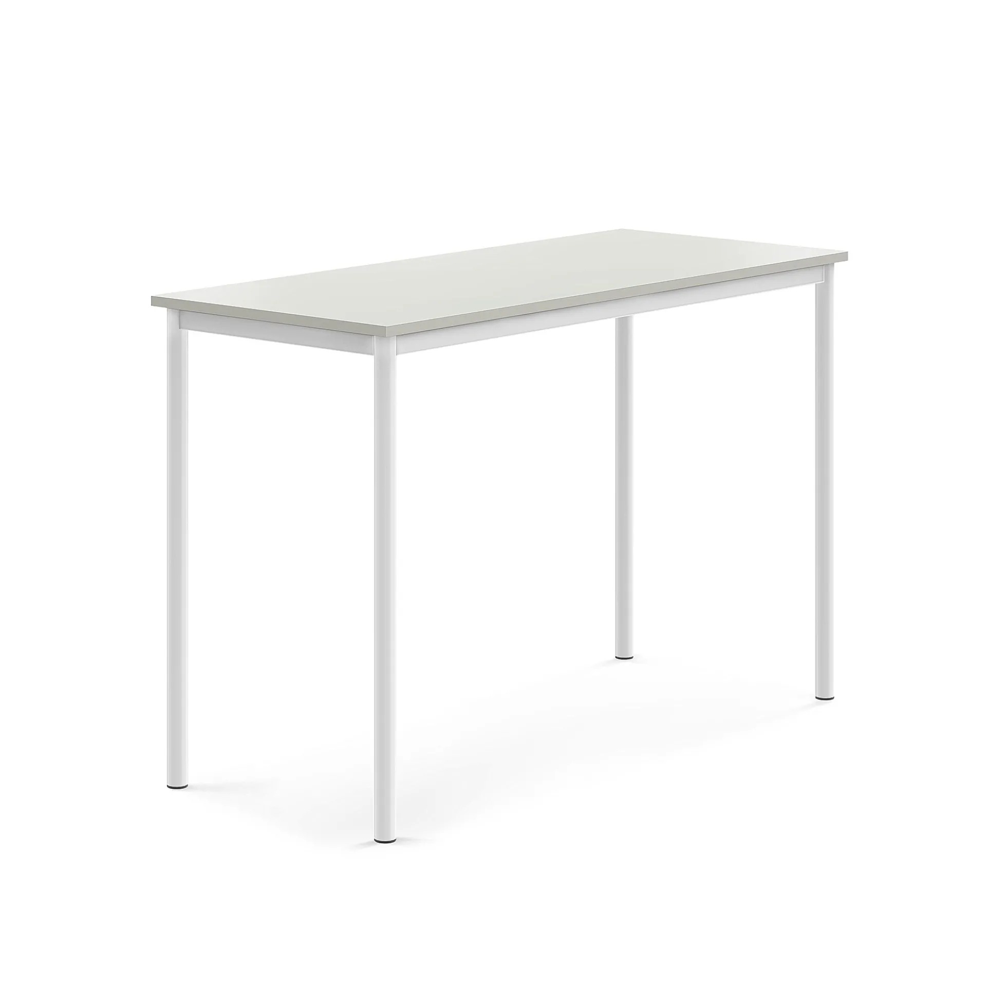 Pöytä BORÅS Korkeapainelaminaatti HPL, 1400x600x900 mm, harmaa, valkoinen