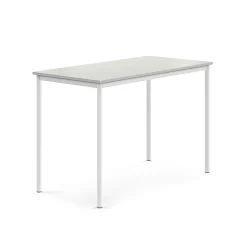 Pöytä BORÅS Korkeapainelaminaatti HPL, 1400x700x900 mm, harmaa, valkoinen
