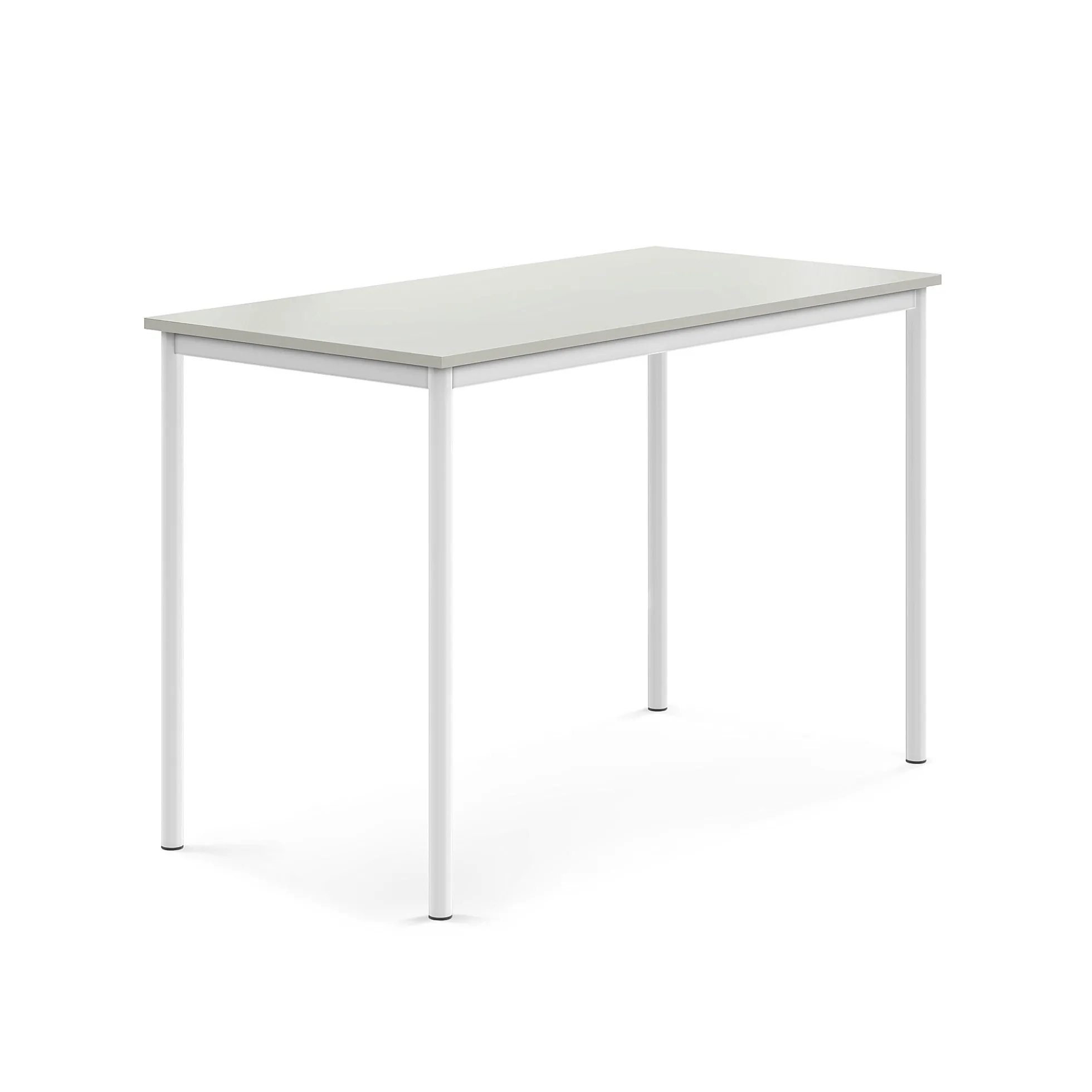 Pöytä BORÅS Korkeapainelaminaatti HPL, 1400x700x900 mm, harmaa, valkoinen