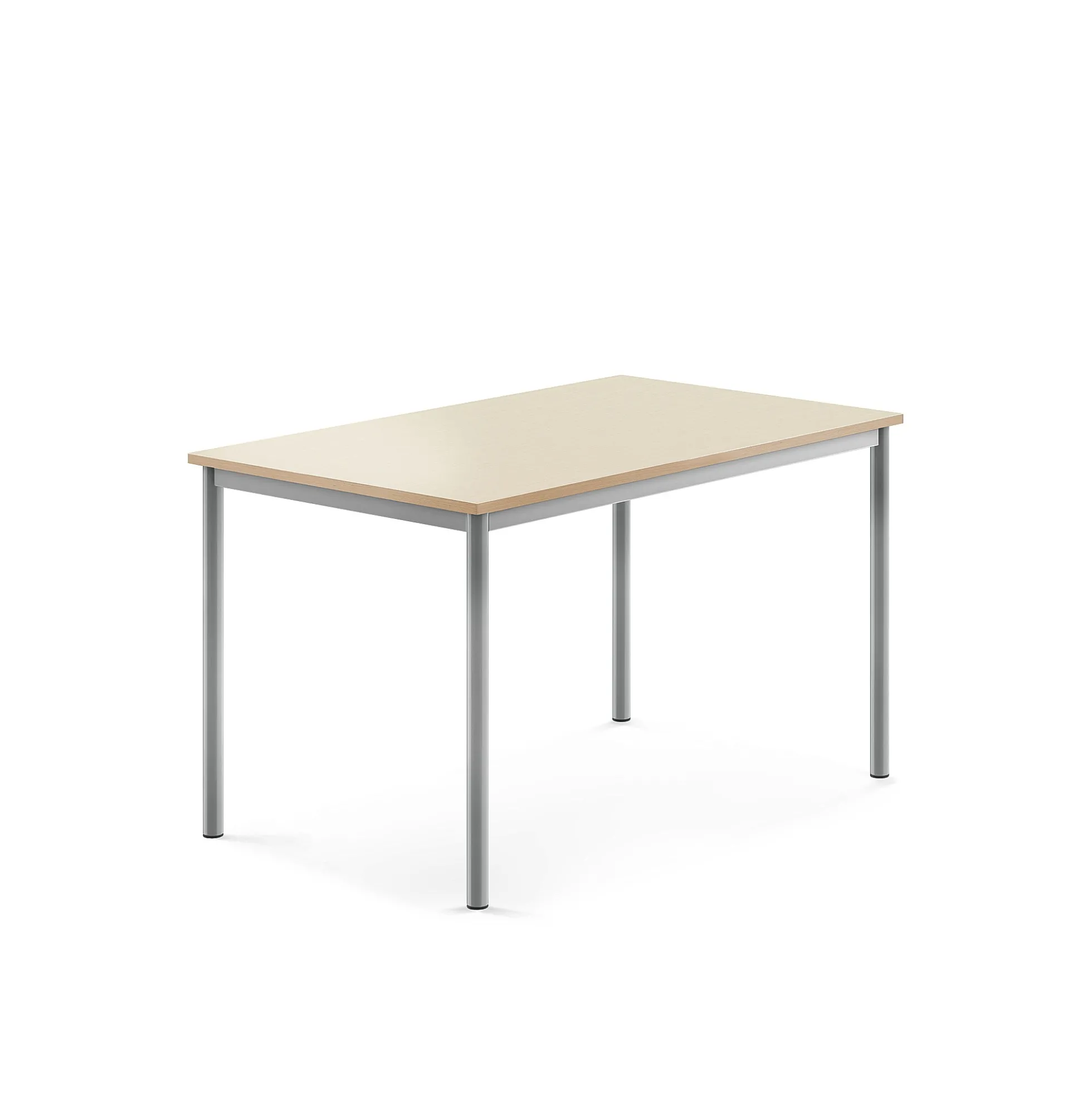 Pöytä BORÅS Korkeapainelaminaatti HPL, 1200x800x720 mm, koivu, hopeanharmaa