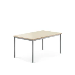 Pöytä BORÅS Korkeapainelaminaatti HPL, 1200x800x600 mm, koivu, hopeanharmaa