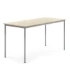 Pöytä BORÅS Korkeapainelaminaatti HPL, 1800x800x900 mm, koivu, hopeanharmaa