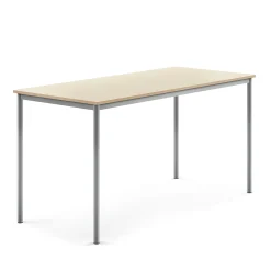 Pöytä BORÅS Korkeapainelaminaatti HPL, 1800x800x900 mm, koivu, hopeanharmaa