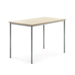 Pöytä BORÅS Korkeapainelaminaatti HPL, 1400x800x900 mm, koivu, hopeanharmaa