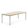Pöytä BORÅS Korkeapainelaminaatti HPL, 1800x800x600 mm, koivu, hopeanharmaa