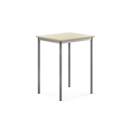 Pöytä BORÅS Korkeapainelaminaatti HPL, 700x600x900 mm, koivu, hopeanharmaa