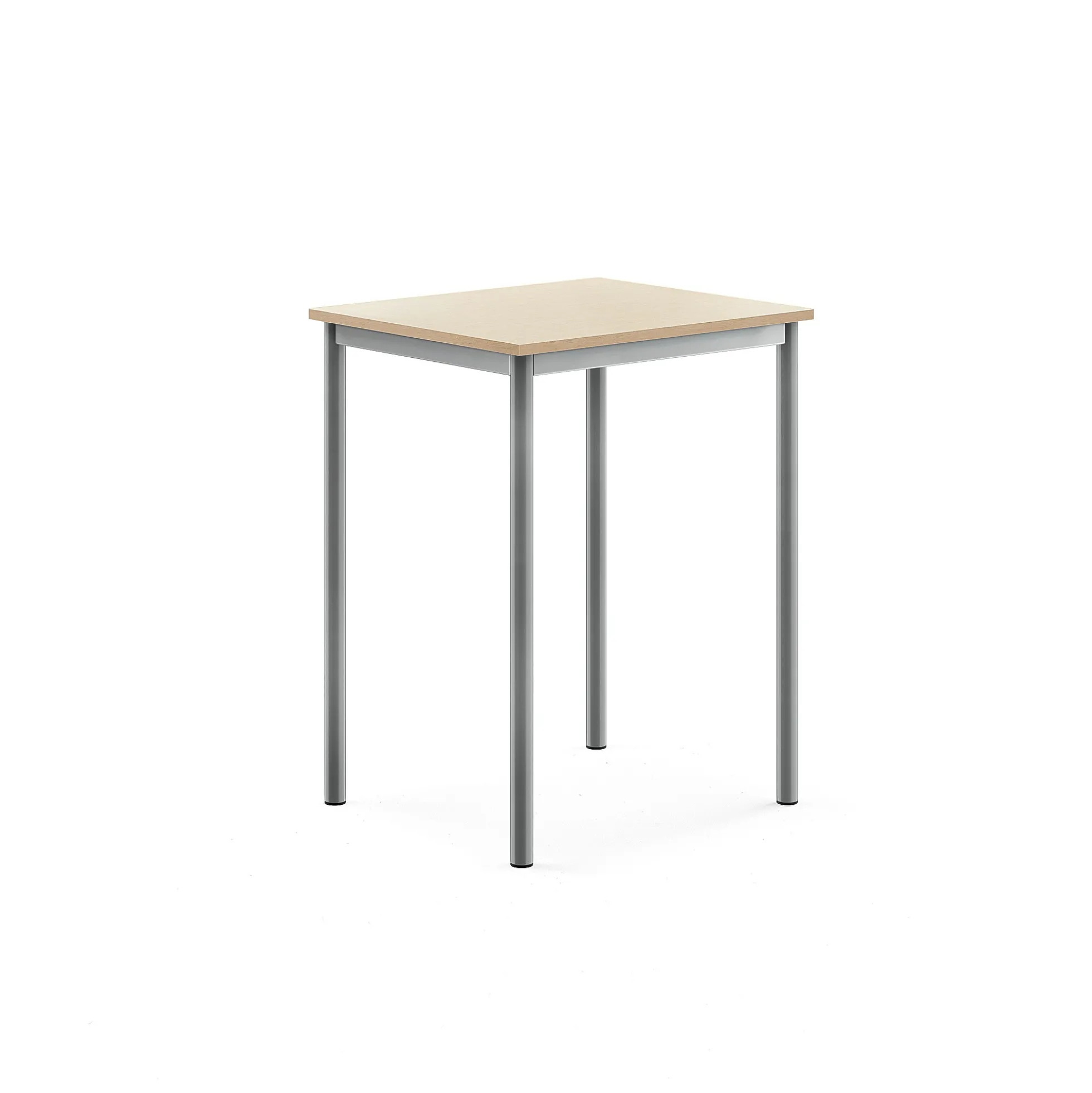 Pöytä BORÅS Korkeapainelaminaatti HPL, 700x600x900 mm, koivu, hopeanharmaa