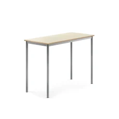 Pöytä BORÅS Korkeapainelaminaatti HPL, 1200x600x900 mm, koivu, hopeanharmaa