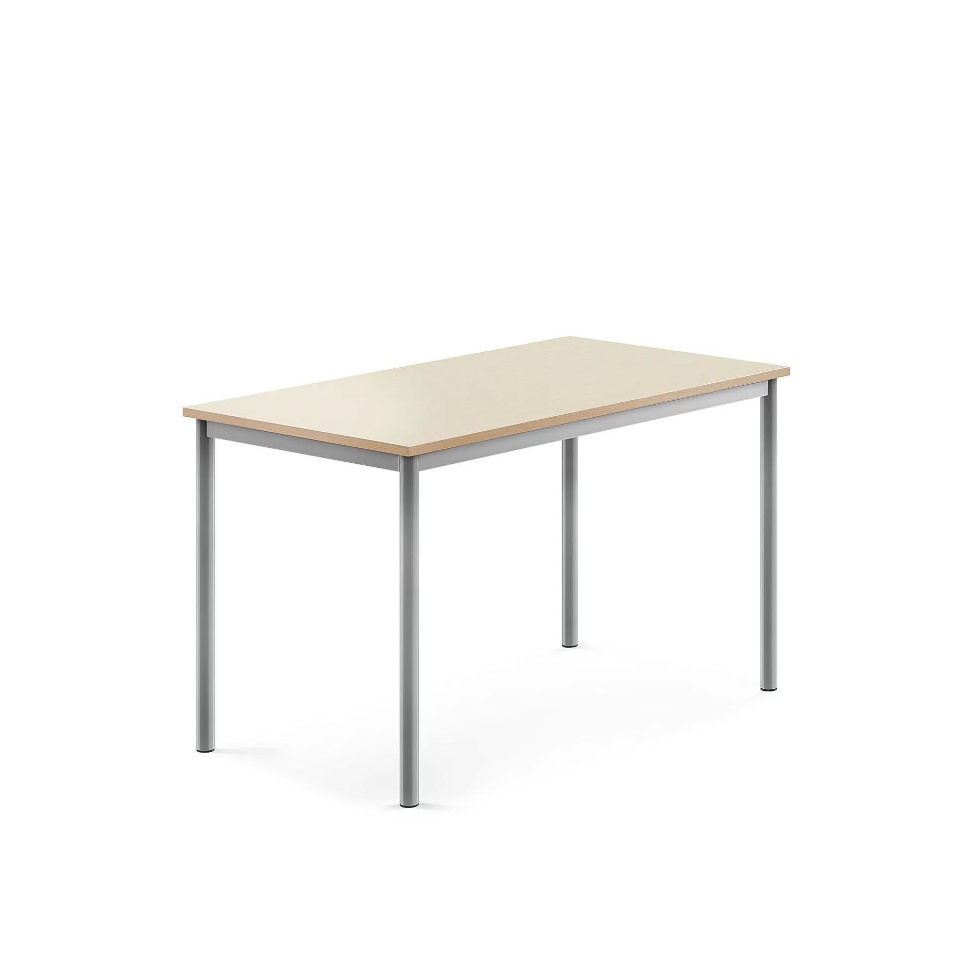 Pöytä BORÅS Korkeapainelaminaatti HPL, 1200x700x720 mm, koivu, hopeanharmaa