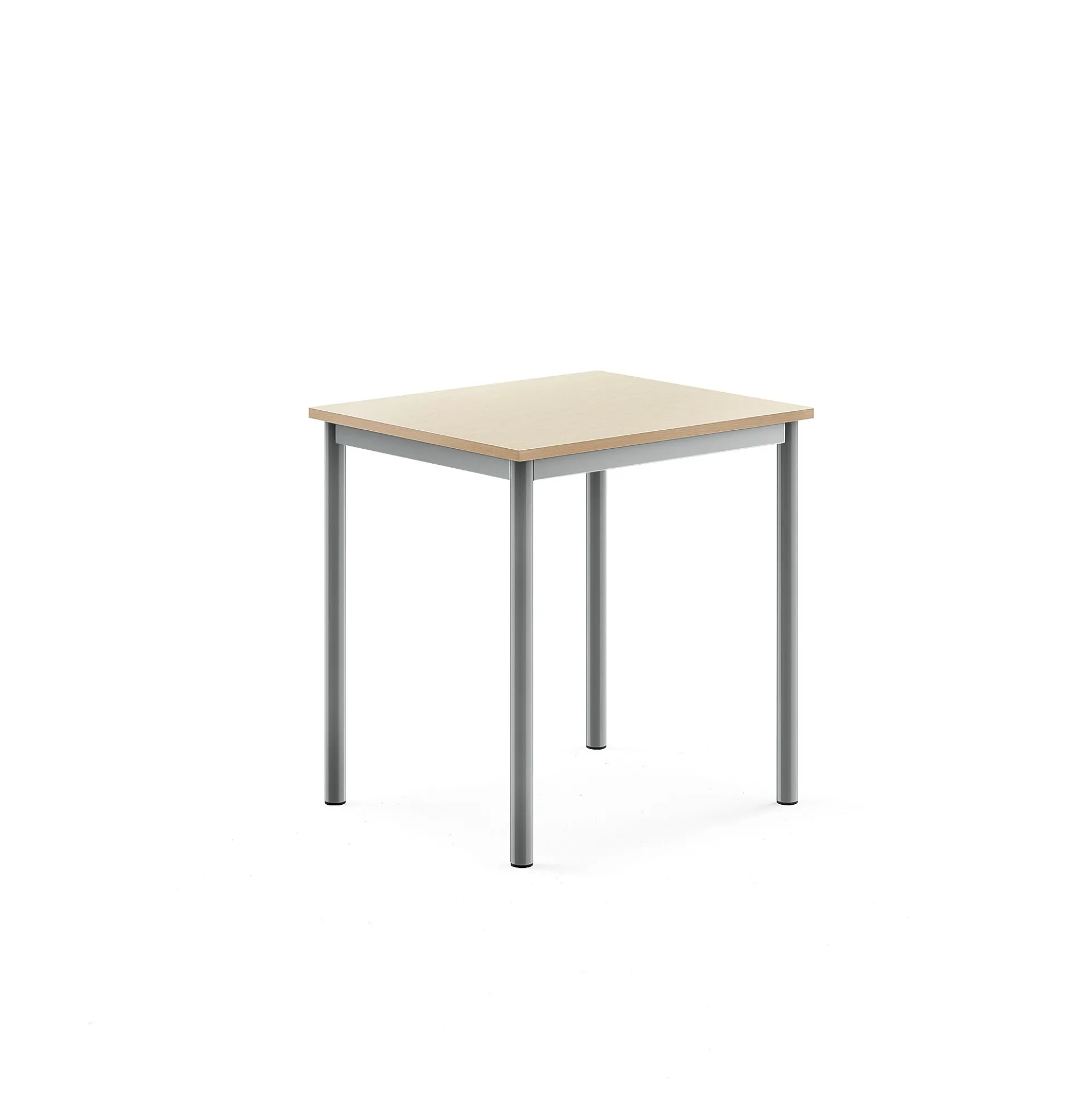 Pöytä BORÅS Korkeapainelaminaatti HPL, 700x600x720 mm, koivu, hopeanharmaa