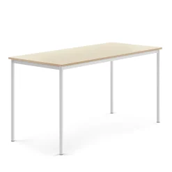 Pöytä BORÅS Korkeapainelaminaatti HPL, 1800x800x900 mm, koivu, valkoinen