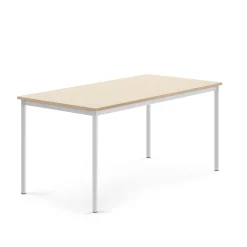 Pöytä BORÅS Korkeapainelaminaatti HPL, 1600x800x720 mm, koivu, valkoinen