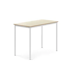 Pöytä BORÅS Korkeapainelaminaatti HPL, 1200x700x900 mm, koivu, valkoinen