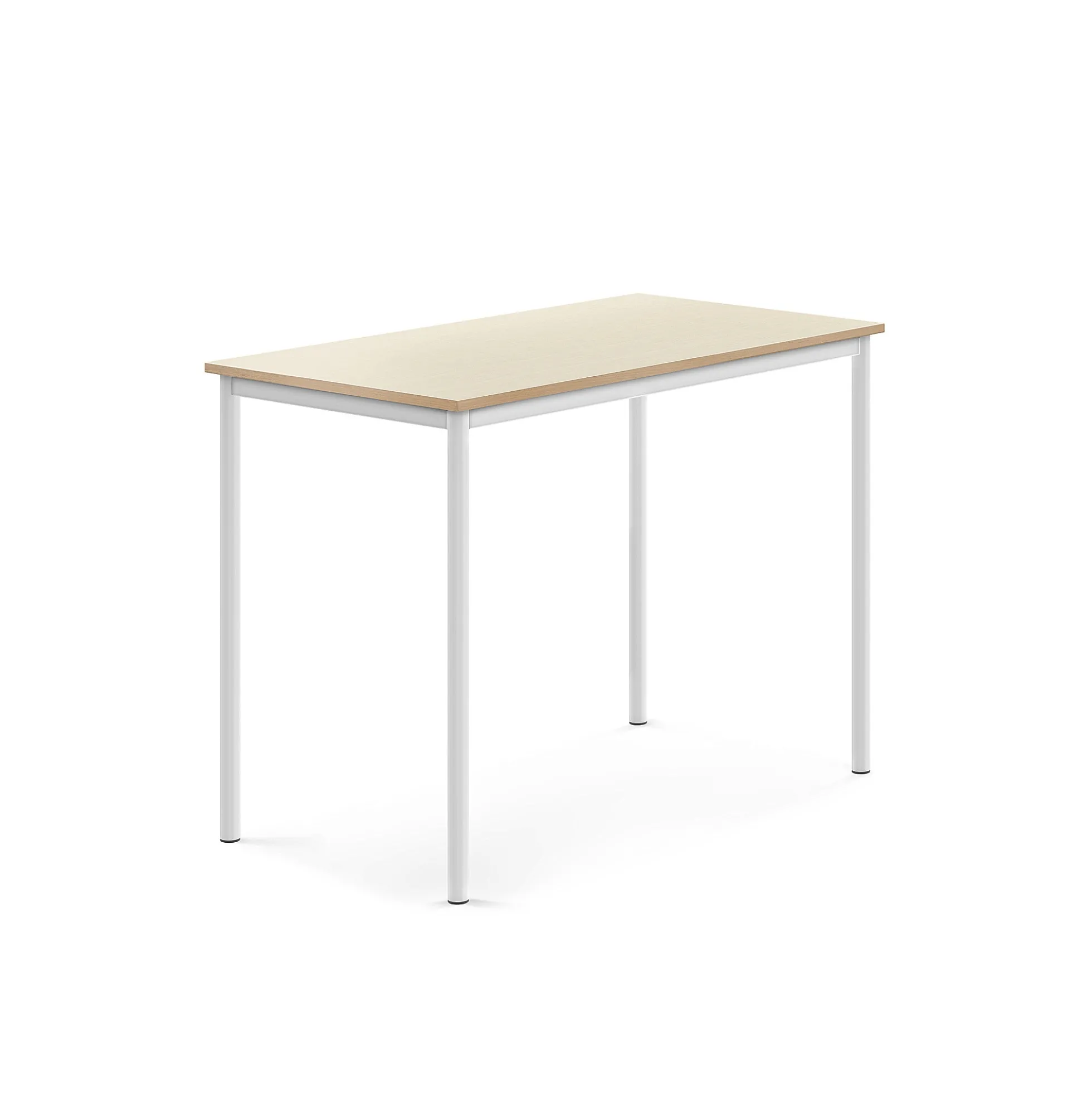 Pöytä BORÅS Korkeapainelaminaatti HPL, 1200x700x900 mm, koivu, valkoinen