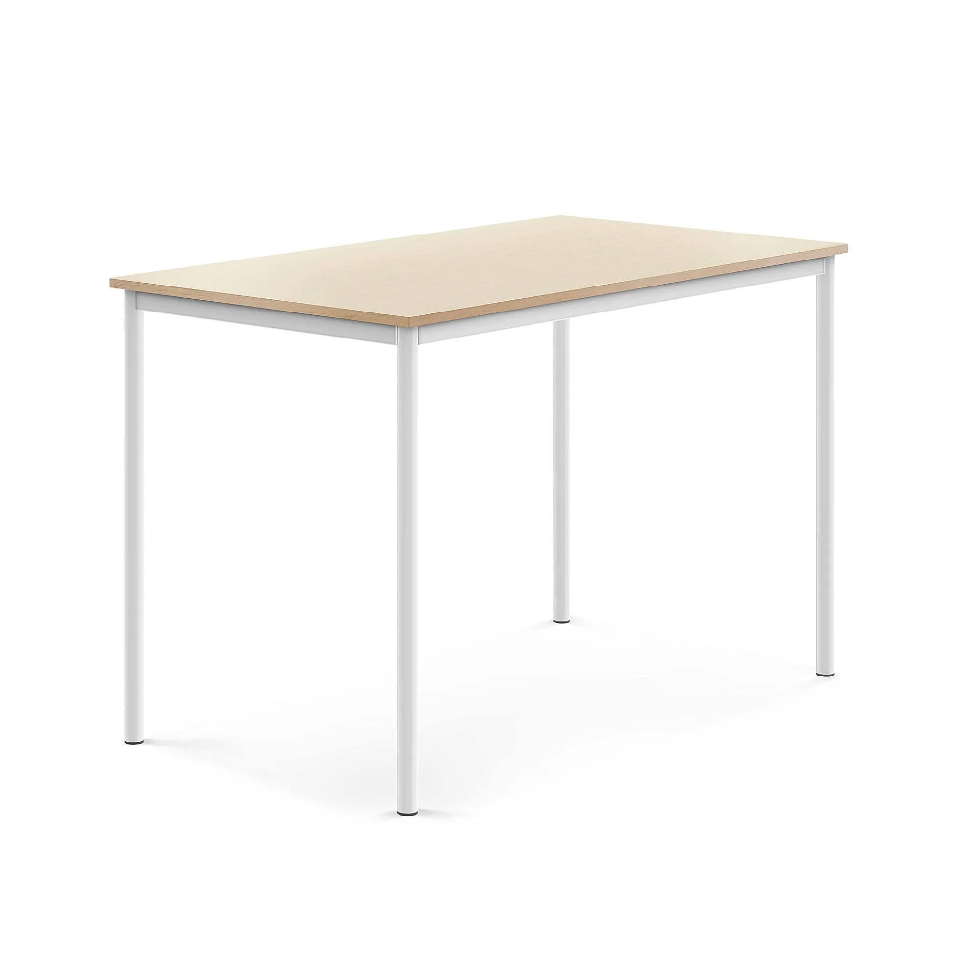 Pöytä BORÅS Korkeapainelaminaatti HPL, 1400x800x900 mm, koivu, valkoinen