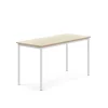 Pöytä BORÅS Korkeapainelaminaatti HPL, 1400x600x720 mm, koivu, valkoinen