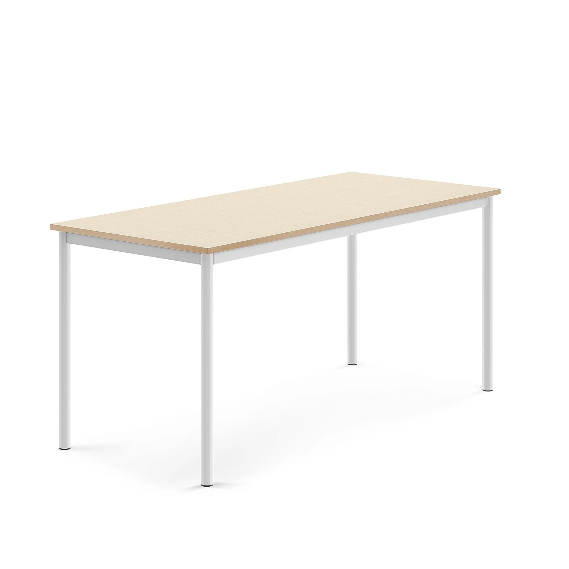 Pöytä BORÅS Korkeapainelaminaatti HPL, 1600x700x720 mm, koivu, valkoinen