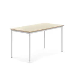 Pöytä BORÅS Korkeapainelaminaatti HPL, 1400x700x720 mm, koivu, valkoinen