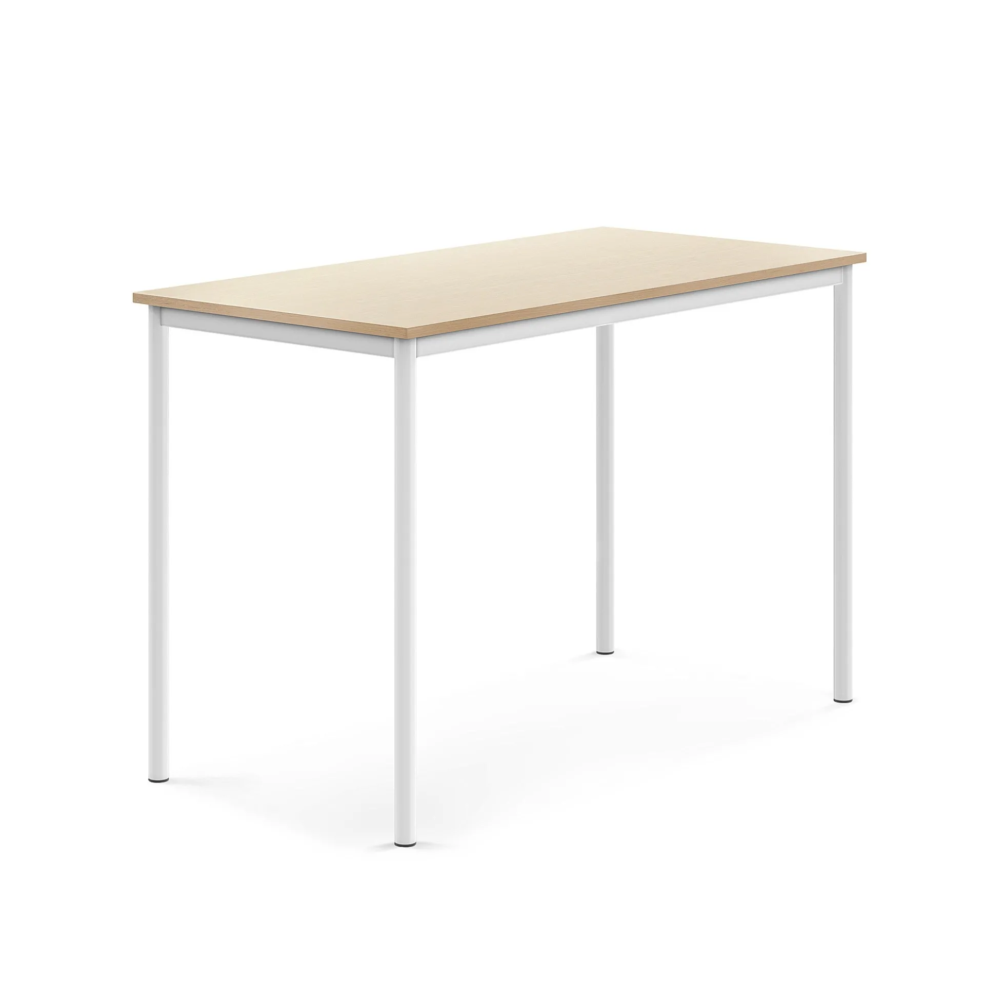 Pöytä BORÅS Korkeapainelaminaatti HPL, 1400x700x900 mm, koivu, valkoinen