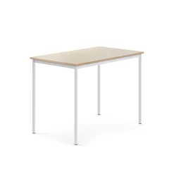 Pöytä BORÅS Korkeapainelaminaatti HPL, 1200x800x900 mm, koivu, valkoinen