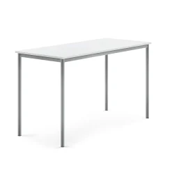Pöytä BORÅS Korkeapainelaminaatti HPL, 1600x700x900 mm, valkoinen, hopeanharmaa